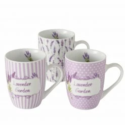 Kaffeebecher - 3-fach sortiert - Porzellan - 330 ml