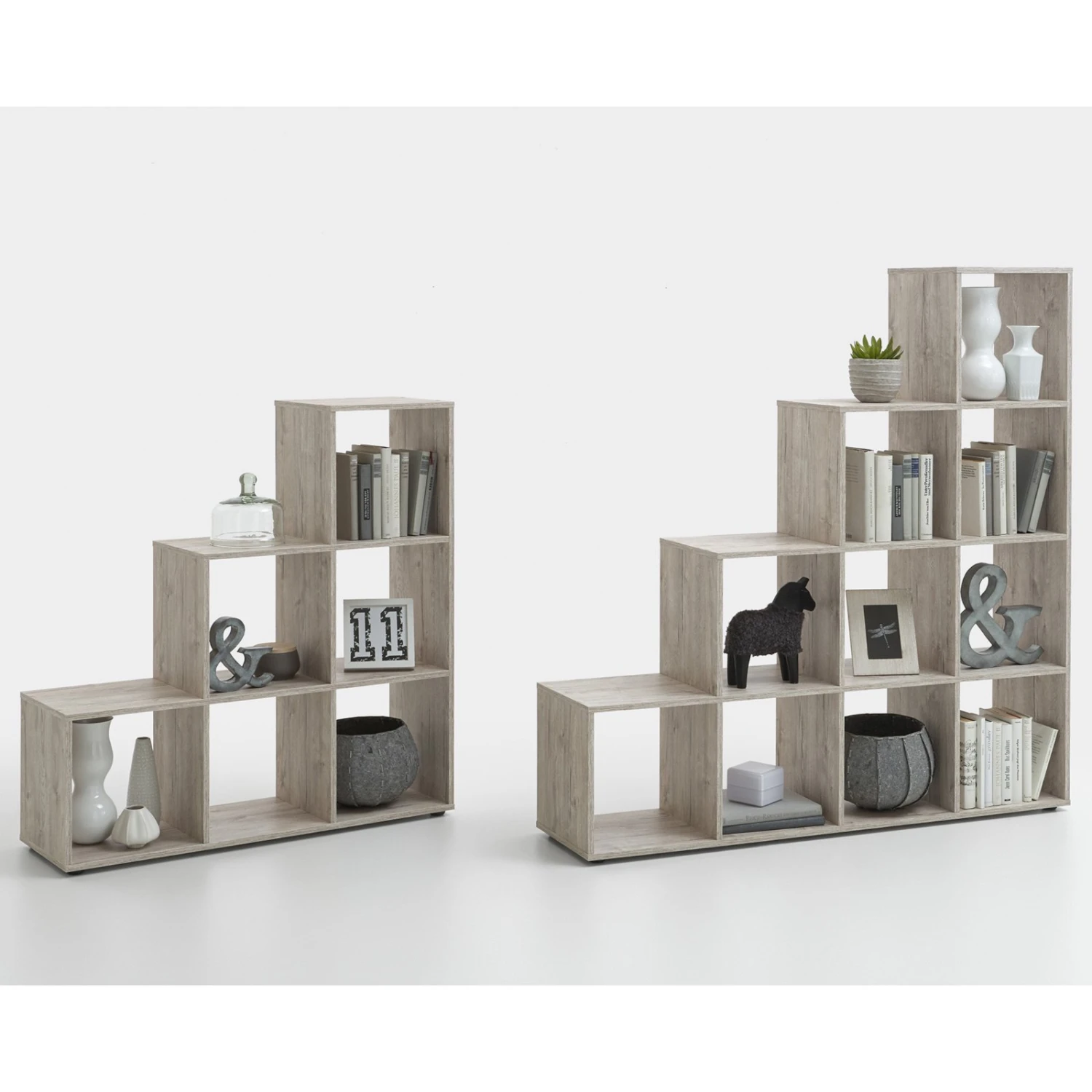 Raumteiler - Sandeiche - 6 Fächer 4 Raumteiler - Sandeiche - 6 Fächer – Bild 2