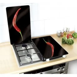 WENKO 2er-Set Glasschneideplatte PEPPERONI -Deutschland Haushalt Verkaufs-Shop 0277004000 04 1600Wx1600H