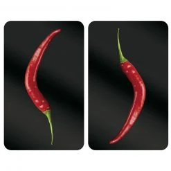 WENKO 2er-Set Glasschneideplatte PEPPERONI