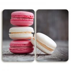 WENKO 2er-Set Glasschneideplatte MACARONS