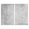 2er-Set Glasabdeckplatten - grau - Beton
