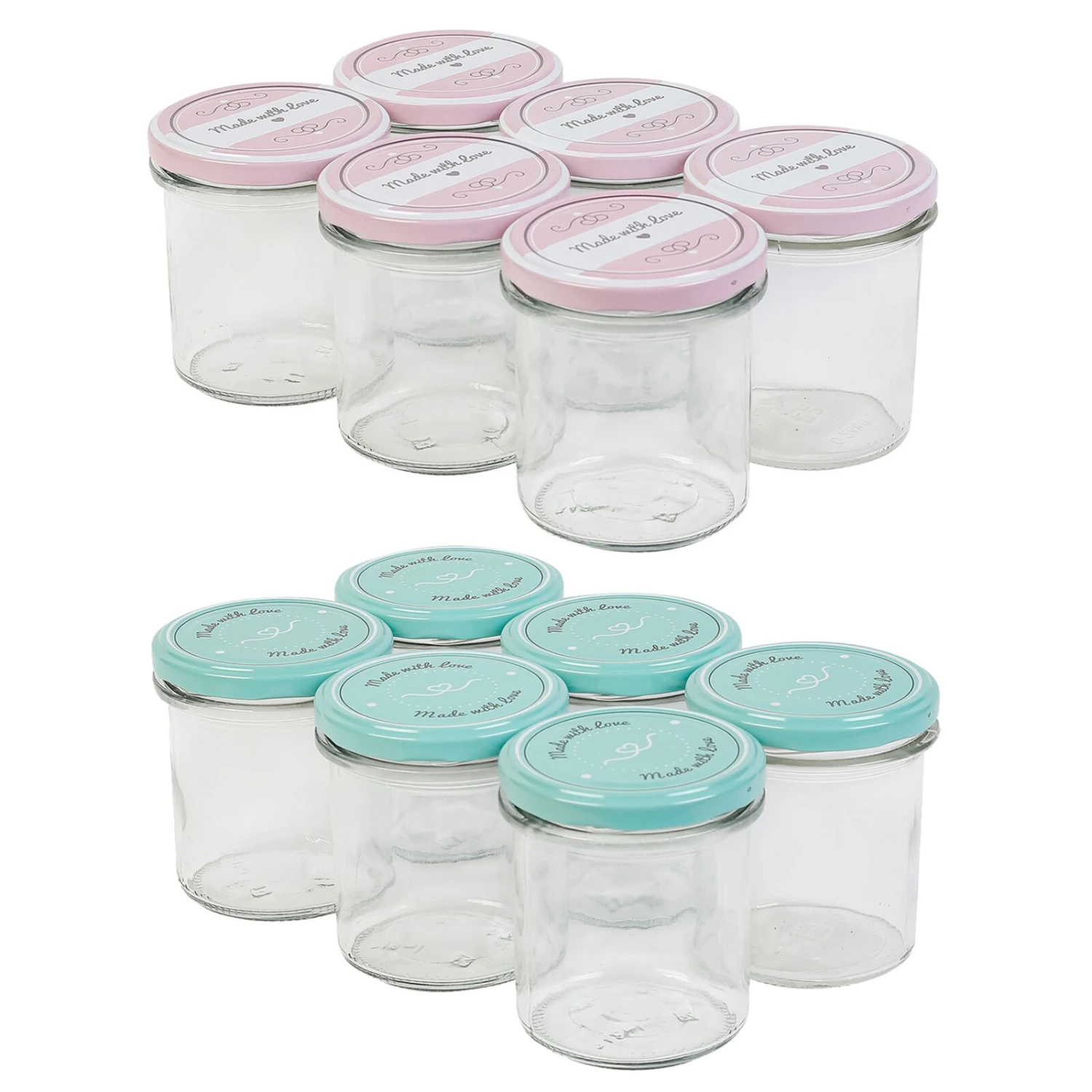 12-teiliges Einmachglas-Set - sortiert - 346 ml 3 12-teiliges Einmachglas-Set - sortiert - 346 ml