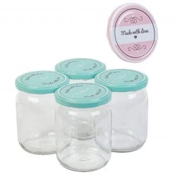 8-teiliges Einmachglas-Set - sortiert - 540 ml