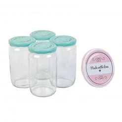 8-teiliges Einmachglas-Set - sortiert - 720 ml