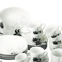 62-teiliges Kombiservice - mit Blumenverzierung -Deutschland Haushalt Verkaufs-Shop 0521001600 03 1600Wx1600H