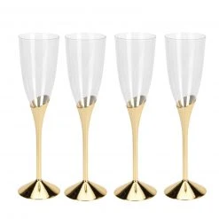 4-teiliges Set Sektgläser - sortiert - Kunststoff - 135 ml -Deutschland Haushalt Verkaufs-Shop 0636131100 09 1600Wx1600H
