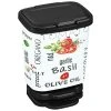 Mülleimer - schwarz-weiß - Italian Food - 20 Liter -Deutschland Haushalt Verkaufs-Shop 1002001504 1600Wx1600H