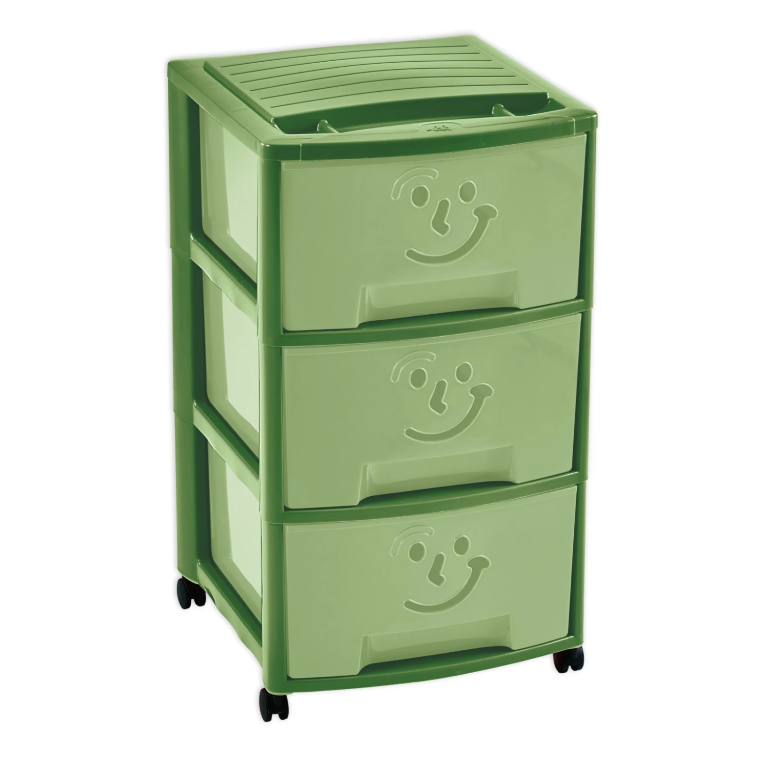 Schubladencontainer - grün - 39 cm breit 3 Schubladencontainer - grün - 39 cm breit