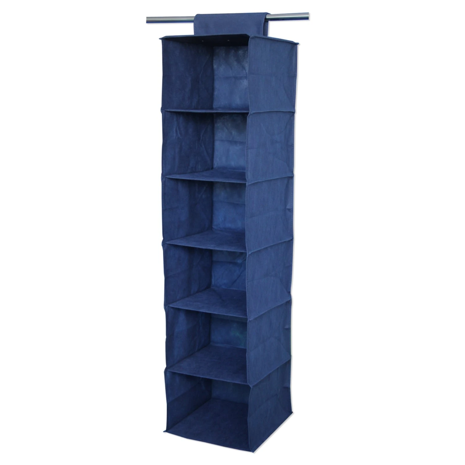 Faltregal - blau - Faserstoff - 6 Fächer 2 Faltregal - blau - Faserstoff - 6 Fächer