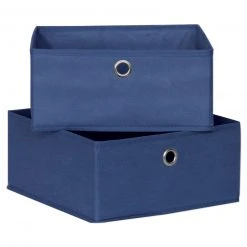 2er-Set Schubladen - Faserstoff - blau - 28 cm