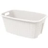 Wäschekorb - weiß - 35 Liter