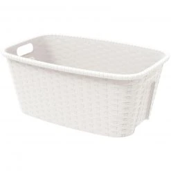 Wäschekorb - weiß - 35 Liter