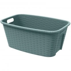 Wäschekorb - blau - 35 Liter