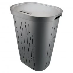 Wäschebox - grau - 55 Liter