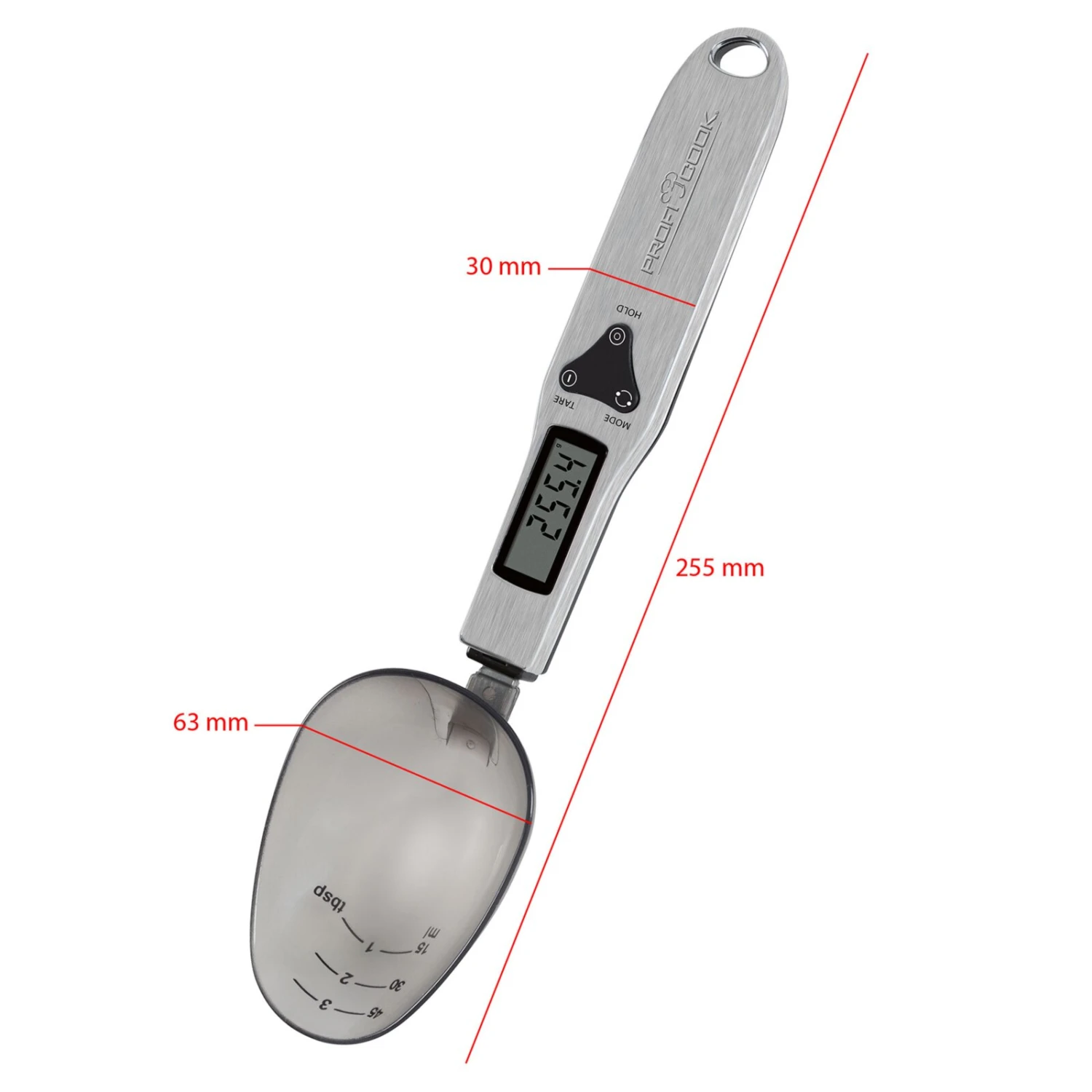 Löffelwaage - Edelstahl - LCD-Display 7 Löffelwaage - Edelstahl - LCD-Display – Bild 5