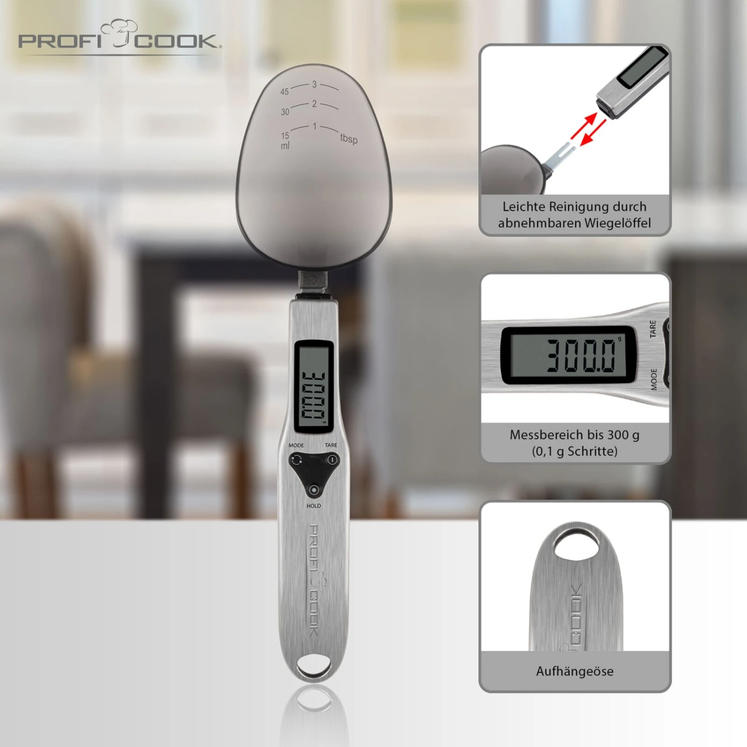 Löffelwaage - Edelstahl - LCD-Display 11 Löffelwaage - Edelstahl - LCD-Display – Bild 9
