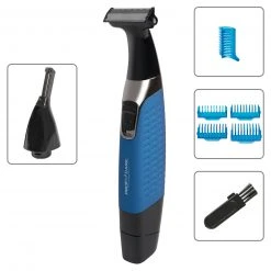 Body-Hair Trimmer - blau-schwarz - 2 in 1