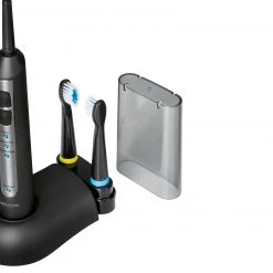 Akku-Zahnbürste - schwarz-Chrom - Kunststoff -Deutschland Haushalt Verkaufs-Shop 1013010400 05 1600Wx1600H