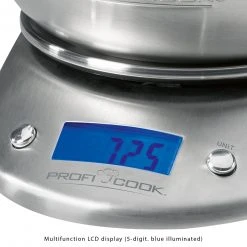 LCD-Küchenwaage - Edelstahl - bis 5 Kilogramm -Deutschland Haushalt Verkaufs-Shop 1013012400 02 1600Wx1600H