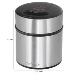 Eismaschine - Edelstahl-schwarz - 1,5 Liter -Deutschland Haushalt Verkaufs-Shop 1013013400 05 1600Wx1600H