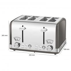 4 Scheiben-Toaster - Edelstahl - Vintage-Look -Deutschland Haushalt Verkaufs-Shop 1013016000 03 1600Wx1600H