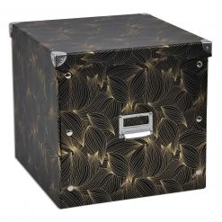 Aufbewahrungsbox - gold-schwarz - Größe M