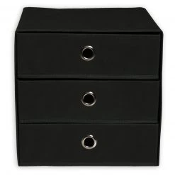Faltbox - anthrazit - 3 Schubladen