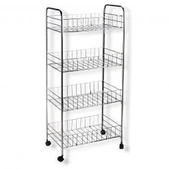 Küchenwagen - chromfarben - Metall