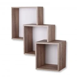 Wandregal - Sonoma Eiche - 3 Fächer