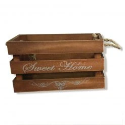 Deko-Holzkiste - natur - 26 cm