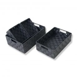 4er-set Aufbewahrungskörbe - anthrazit