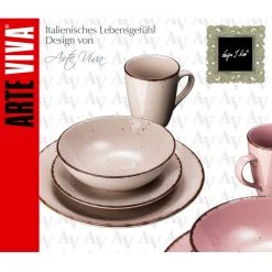 Tafelservice - hellrosa-rosa - 16-teilig -Deutschland Haushalt Verkaufs-Shop 1015085701 03 1600Wx1600H