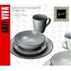 Tafelservice - hellgrau-grau - 16-teilig -Deutschland Haushalt Verkaufs-Shop 1015085702 03 1600Wx1600H