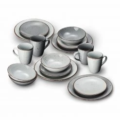 Tafelservice - hellgrau-grau - 16-teilig -Deutschland Haushalt Verkaufs-Shop 1015085702 09 1600Wx1600H