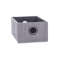 Aufbewahrungsbox - grau-schwarz - Größe S