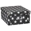 Aufbewahrungsbox - Sterne - schwarz-weiß - 31x14 cm -Deutschland Haushalt Verkaufs-Shop 1015116901 1600Wx1600H