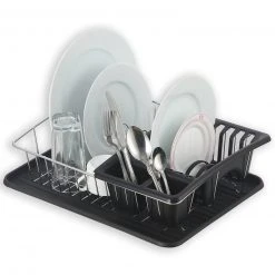 Abtropfgestell - schwarz - Kunststoff