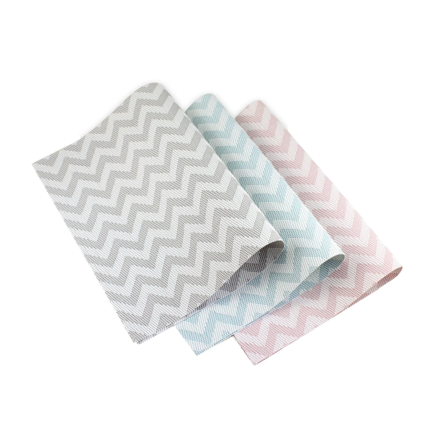 Tischset - mit Zackenmuster - farblich sortiert - 30x45 cm 3 Tischset - mit Zackenmuster - farblich sortiert - 30x45 cm