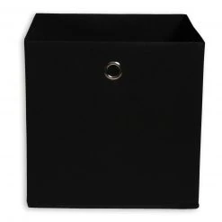 Faltbox - schwarz - mit Metallöse - 32x32 cm