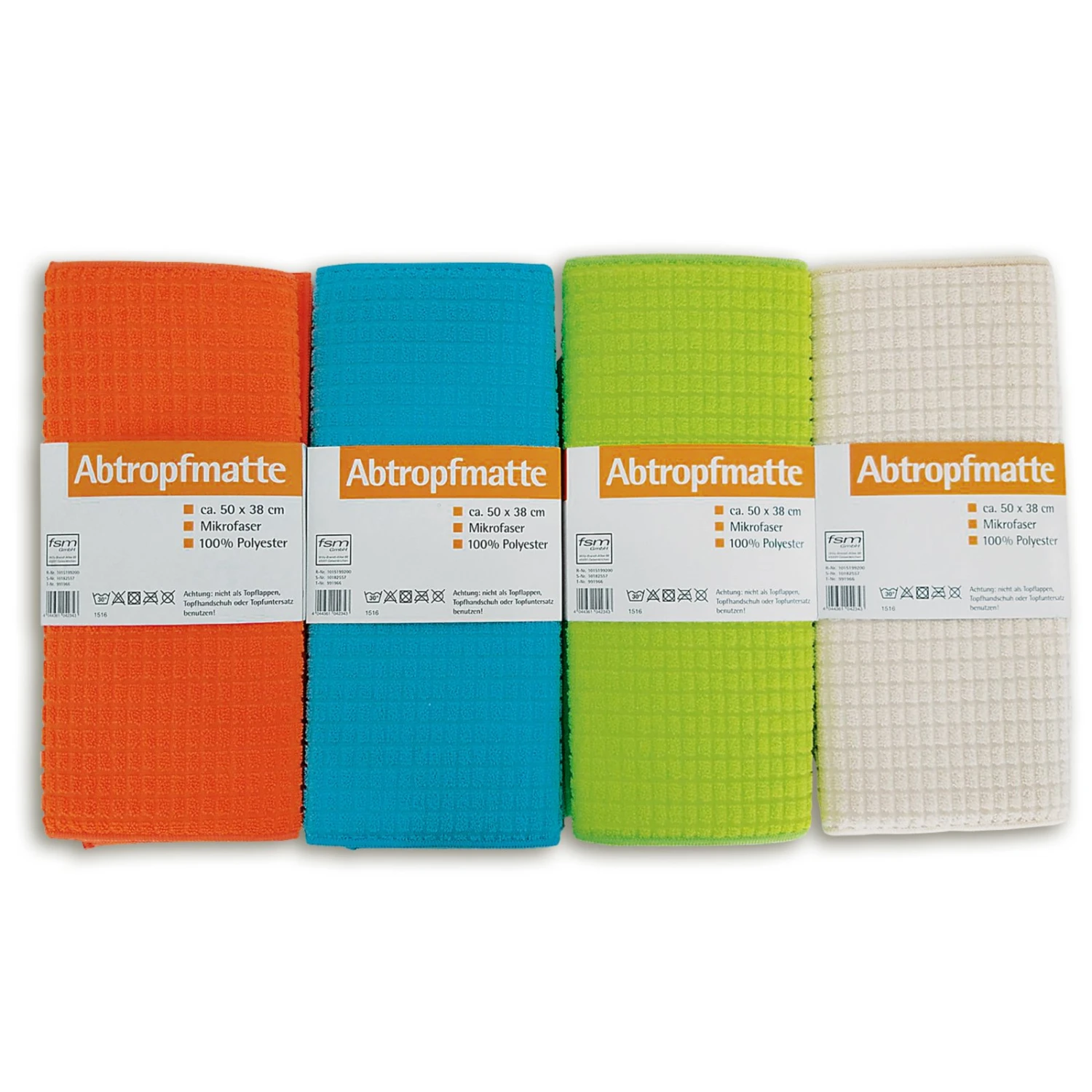 Microfaser-Abtropfmatte - sortierte Farben 3 Microfaser-Abtropfmatte - sortierte Farben