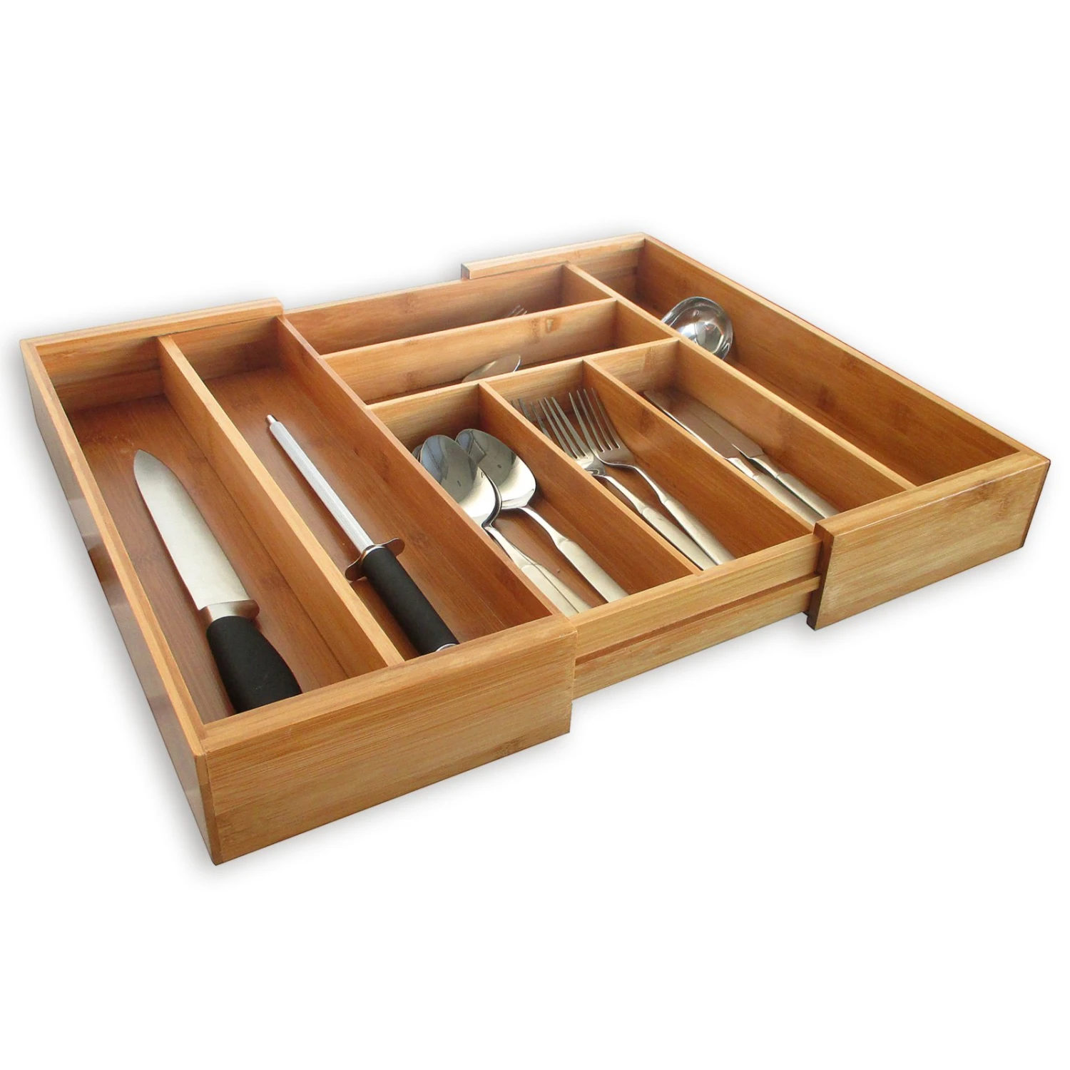 Besteckkasten - Bambus - ausziehbar 3 Besteckkasten - Bambus - ausziehbar