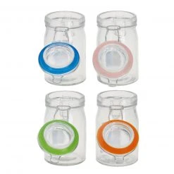 Gewürzglas mit Bügelverschluss - farblich sortiert - 60 ml