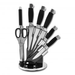 7-teiliger Messerblock - schwarz