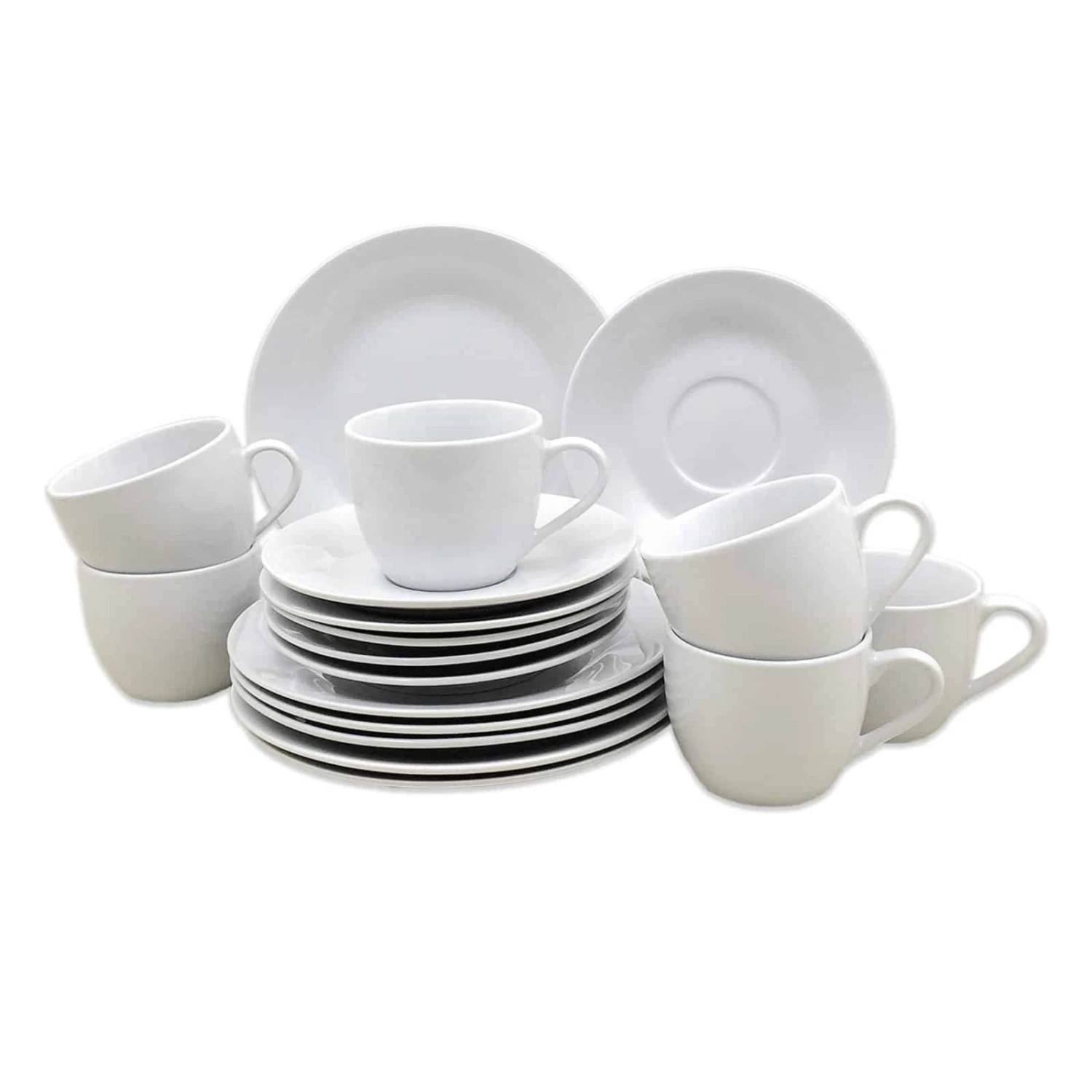 18-teiliges Kaffeeservice - weiß - Porzellan 3 18-teiliges Kaffeeservice - weiß - Porzellan