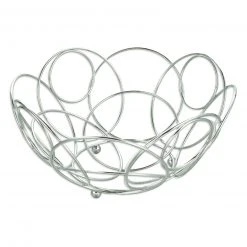 Obstkorb - chromfarben - Ø 25,5 cm