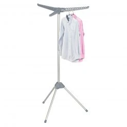 helfix Wäscheständer - hellgrau - 128 cm hoch