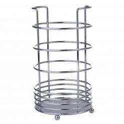 Küchenutensilienhalter - chrom-silber - Ø 10,5 cm