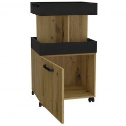 Hausbar - Artisan Eiche - Schwarzeiche - auf Rollen -Deutschland Haushalt Verkaufs-Shop 1023075000 03 1600Wx1600H