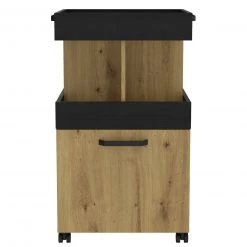 Hausbar - Artisan Eiche - Schwarzeiche - auf Rollen -Deutschland Haushalt Verkaufs-Shop 1023075000 06 1600Wx1600H